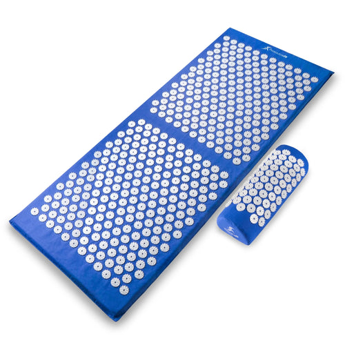 Acupressure Mat and Pillow Set for Back/Neck Pain Relief and Muscle Relaxation